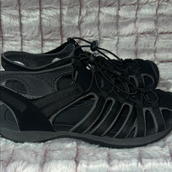 Croft &‎ Barrow Black Women’s Closed-Toe Sandals for Active Wear - Picture 8 of 16